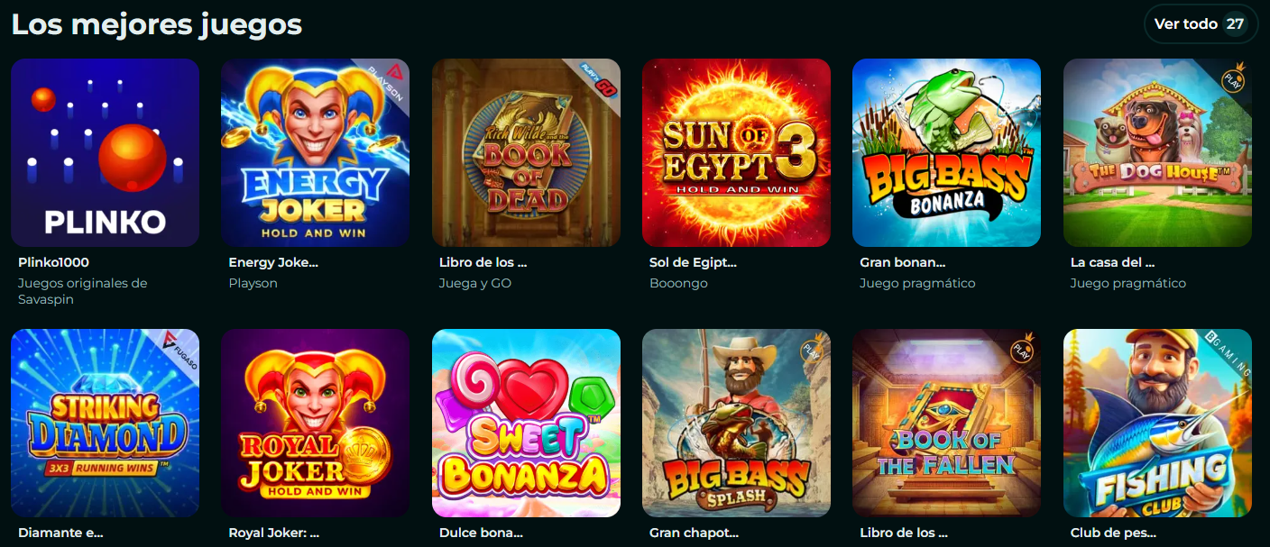 Gráfico de los slots más populares en Savaspin